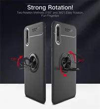 Huawei P 20 Fall P20 Auto Halter Stehen Magnetische Halterung Finger Ring Silikon TPU Fall Abdeckung Für Huawei P20 EML l29 L09 Coque Capa