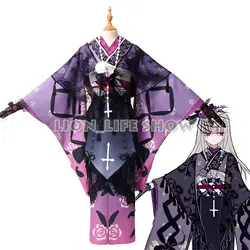 Rozen Maiden 15th anniversary Suigintou косплэй костюм кимоно юката полный комплект