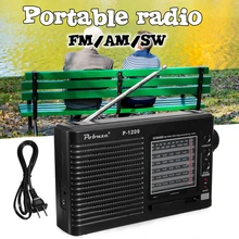 Беспроводные колонки портативные FM/SW/MW Мини 12 полосная радио телескопическая антенна Handsfree приемник стерео Открытый