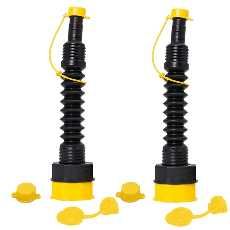 

Flexible Gas Can Spout Replacement Kit With Gasket Screw Collar Base Caps Stopper Cap Rear Vent Cap Filter/Flame Arrestor For