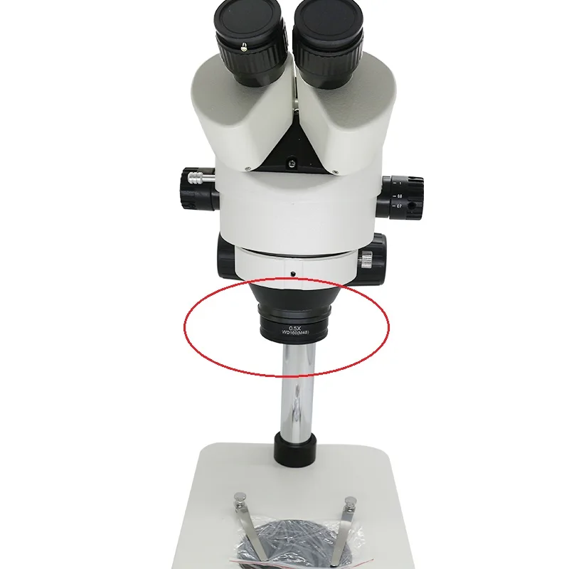 0.5X линза Барлоу рабочее расстояние 160 мм Вспомогательный объектив f/стерео микроскоп w/монтажный размер M42 M48 M50 M52 x 0,75 мм