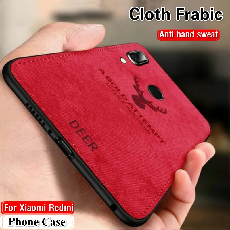 

Soft Cloth Distressed Hard For Xiaomi 8 lite Redmi Note 7 Fabric Case Fundas Redmi Note 7 6 5 5A pro 4 4X Phone Case Back Cover