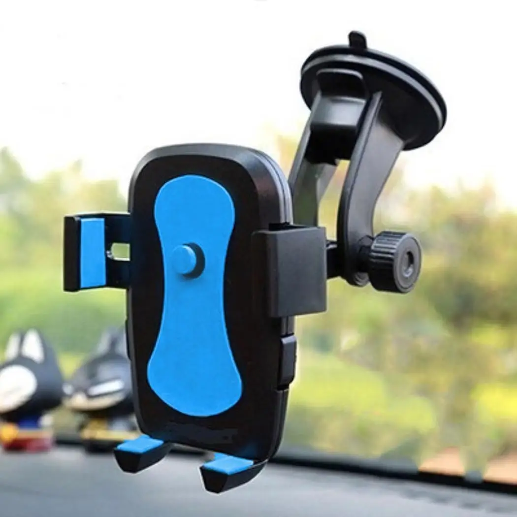 360 Вращающийся держатель для мобильного телефона Автомобильный держатель-подставка черный, синий, желтый, красный