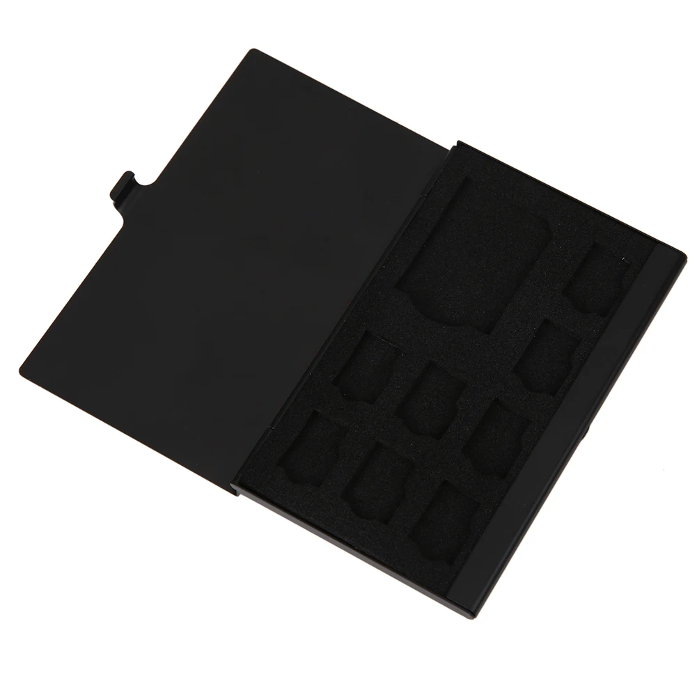 Однослойный Алюминиевый Чехол для карт памяти 1SD + 8TF Micro SD|Чехлы памяти| |