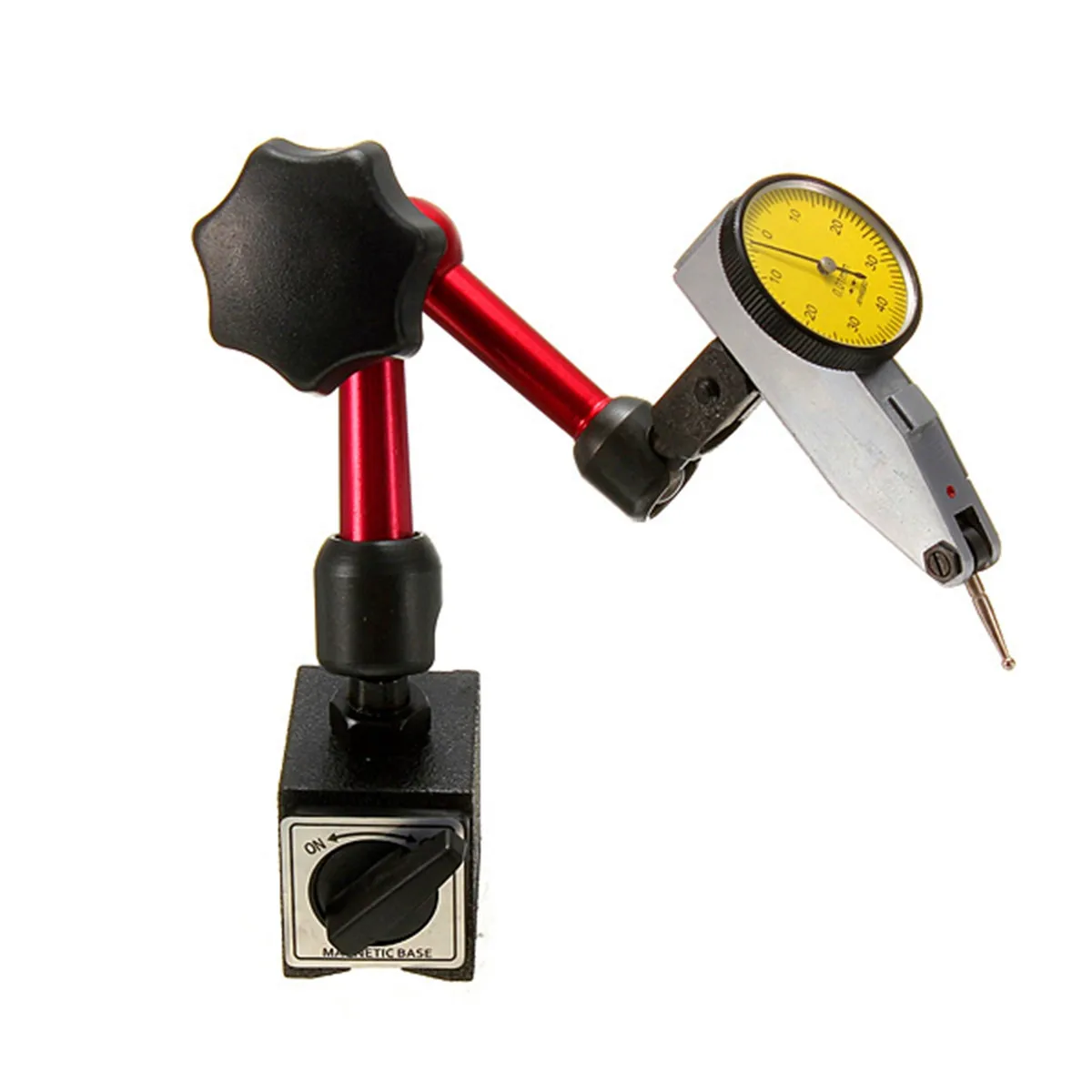Günstig Neue Mini Universal Flexible Messuhr Magnetische Basis Halter Stehen Magnetische Korrektur Gauge Stand Anzeige Werkzeug
