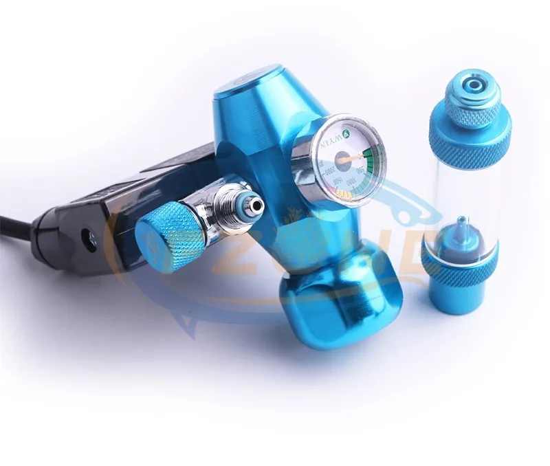 Chihiros acuario Wyin Mini sola calibre CO2 regulador con válvula de contador de burbujas de válvula de solenoide y Kits de instalación - 4