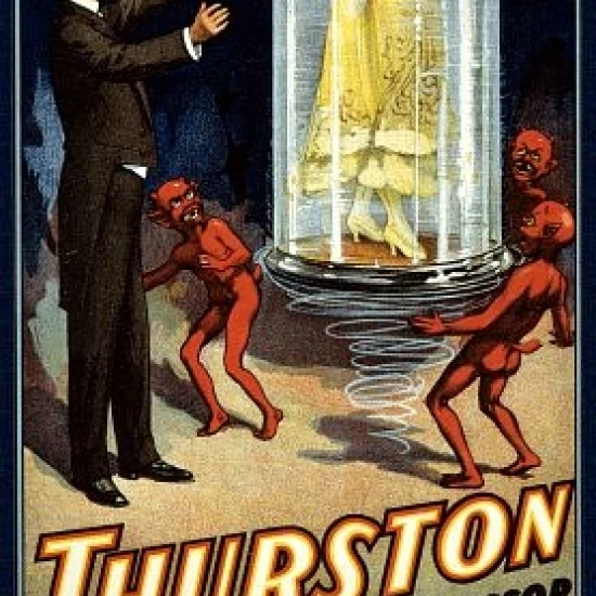 Thurston Whirling Crystal Cage Magic Poster Print (18 x 24) | Дом и сад