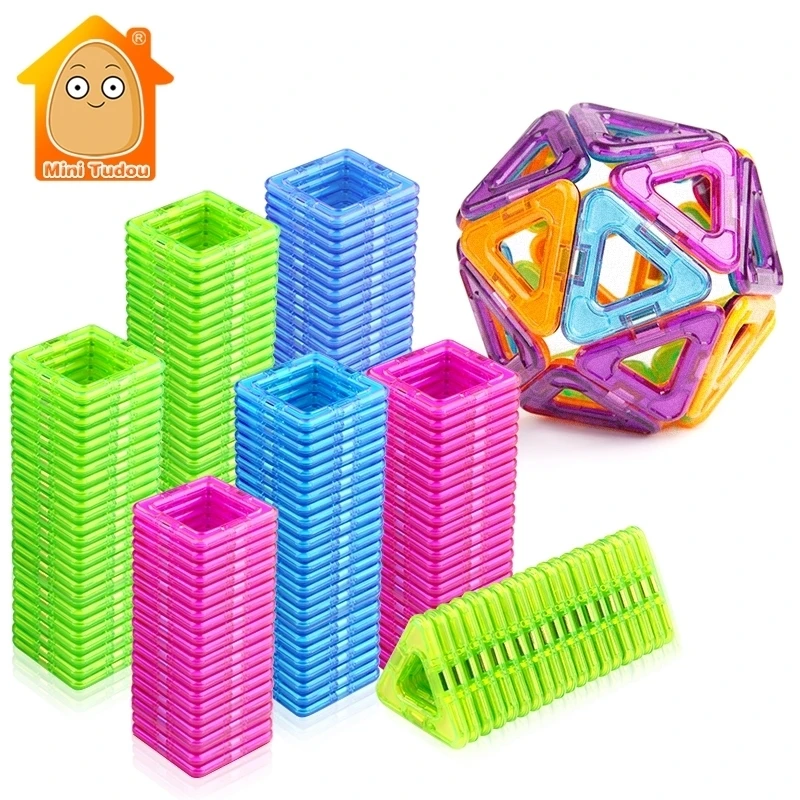 

52-106PCS Mini Magnetic Blocks Educational Construction Set Models Building Toy ABS Magnet Designer Kids Gift Plastic