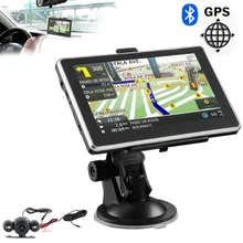 2018 mapa más reciente navegación GPS de 5 pulgadas Navegador de coche camión 256M + 8GB FM Navegación Satelital Navitel pantalla táctil portátil reproductor MP4 MP3
