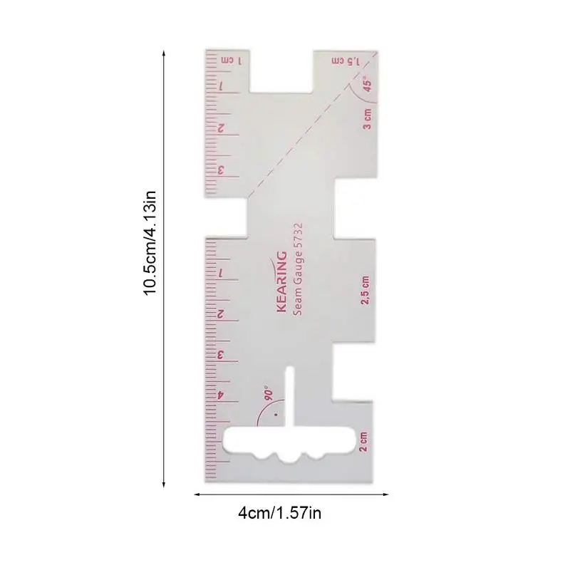 Швейная линейка, Швейные аксессуары ручной работы для дома, предметы первой необходимости, 10,5 см, ручная швейная линейка для швов