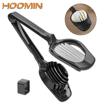 

HOOMIN Stainless Steel Egg Slicer Multifunction Slicing Mould Egg Split Device Handheld Mushroom Kiwi Divider Tomato Cutter
