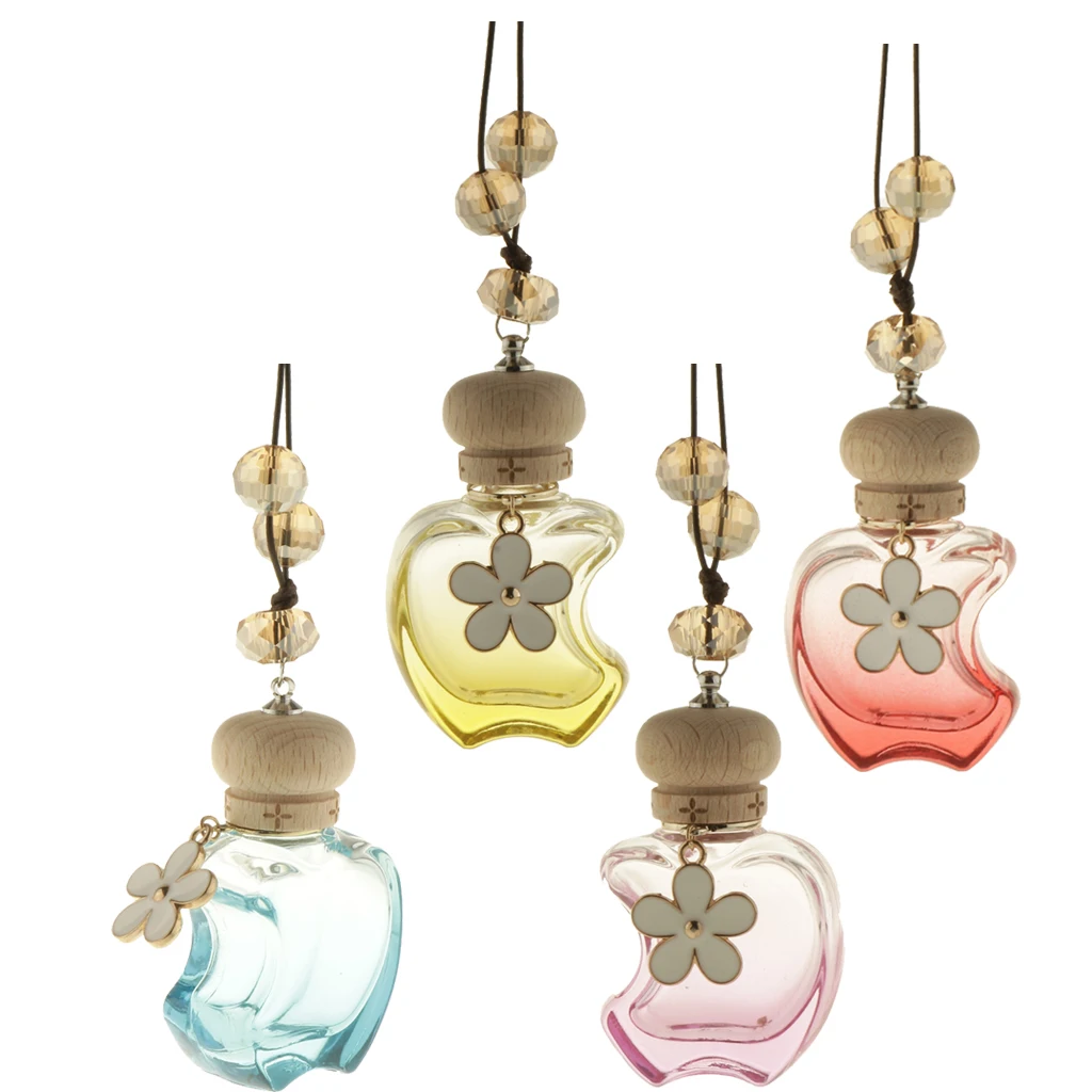 Glass Hanging Essential Oil Car Diffuser Perfume Bottle Car