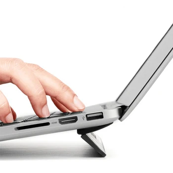

Ergonomic Laptop stand For Macbook air 13.3 Pro Portable adjustable Bureau Computer Lapdesk Office Black PC Notebook Riser Stand