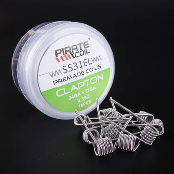 

PIRATE COIL 10pcs SS316L Wire Heating Wire For Rda Rba Rebuildable Diy Atomizer Coil