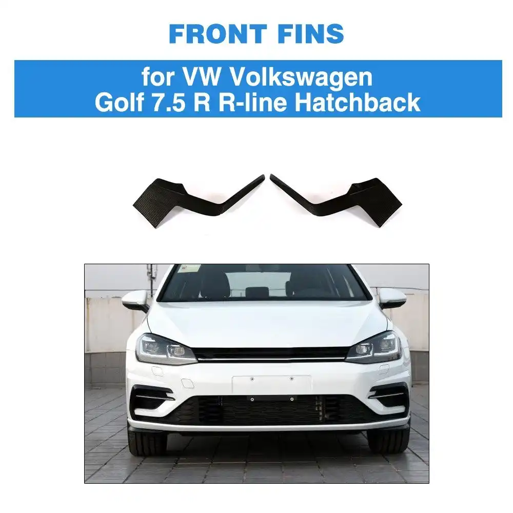 Carbon Faser Flossen Fur Vw Volkswagen Golf 7 5 R Linie Fliessheck 4 Tur 2017 2018 2019 Frontschurze Vents Splitter Autoaufkleber Aliexpress