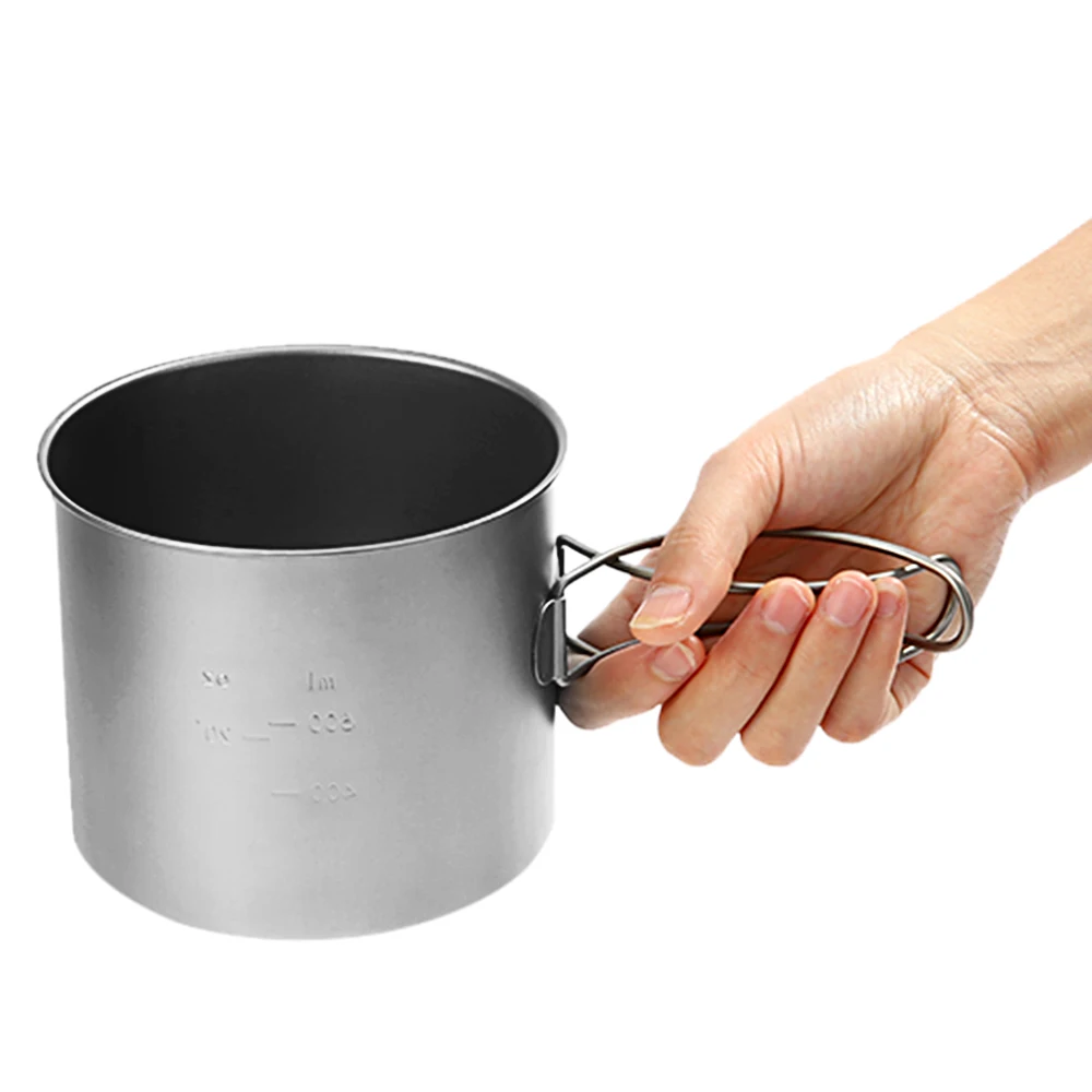 3 TOMSHOO 1100 ml de titanio ultraligero al aire libre taza Camping al aire libre senderismo deportes Copa las actividades deportivas al aire libre taza