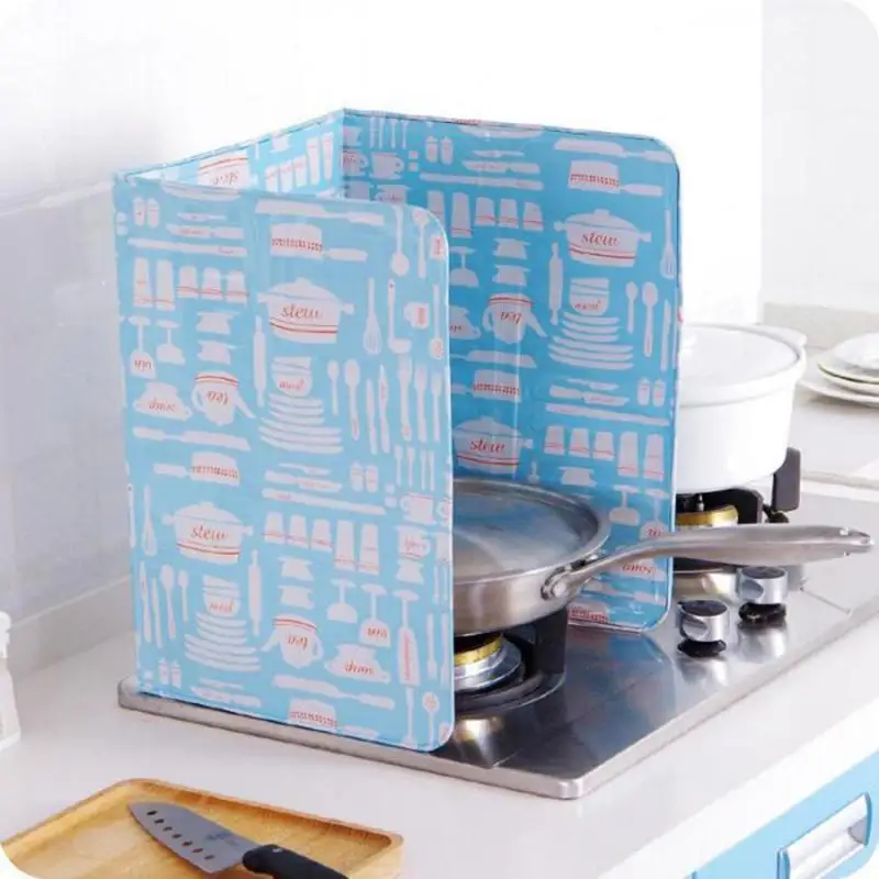 

Kitchen Oil Aluminium Foil Plate Gas Stove Oil Splatter Screens Kitchen Tools Cooking Insulate Splash Proof Baffle Plate
