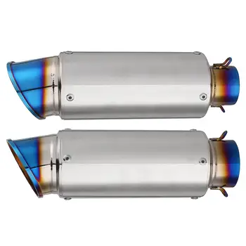 

51mm/61mm Motorcycle ATV Scooter for Honda for Kawasaki Universal Stainless Steel Exhaust Muffler Pipe with Silencer Kit