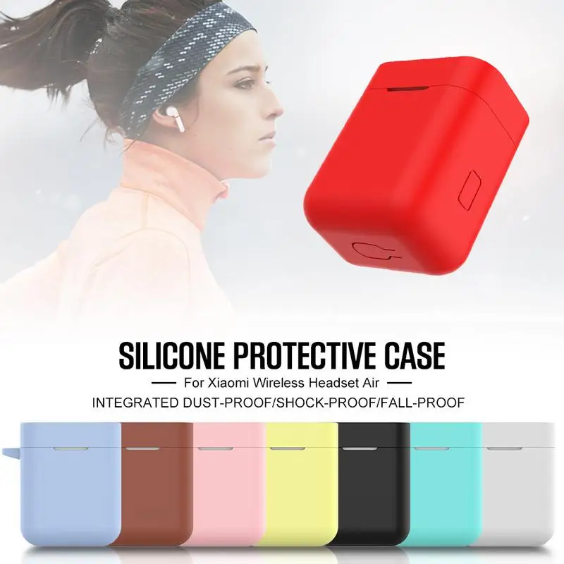 

Silicone Protective Case for Xiaomi Wireless Headset Air TWS Shock-Proof Storage Box Cover