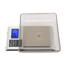 Balance de cuisine électronique numérique précise de 3 kg/1g en acier inoxydable