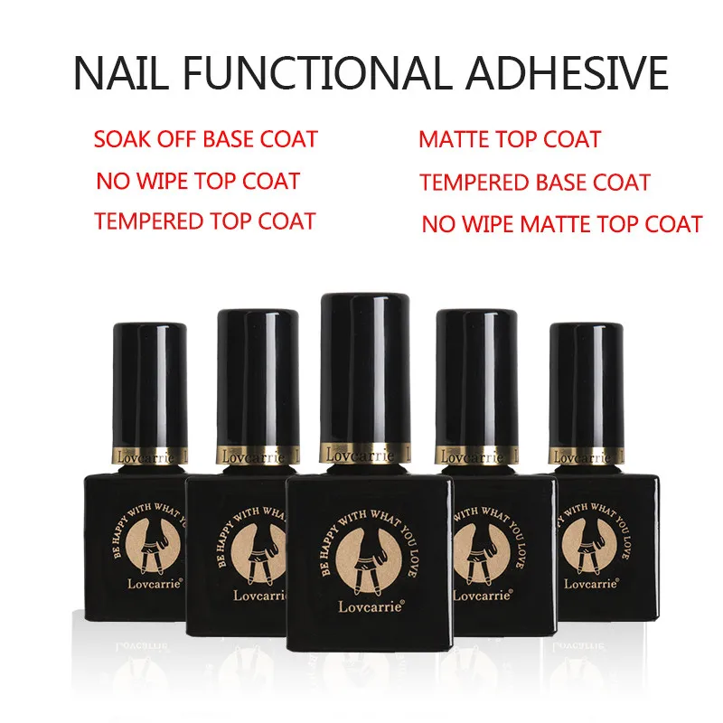 

Hot 10ml Tempered Top Coat Base Coat No Wipe Matte Top Soak Off Rubber Enforce Gel Base For Nails Gel Varnish Gellak Nailart