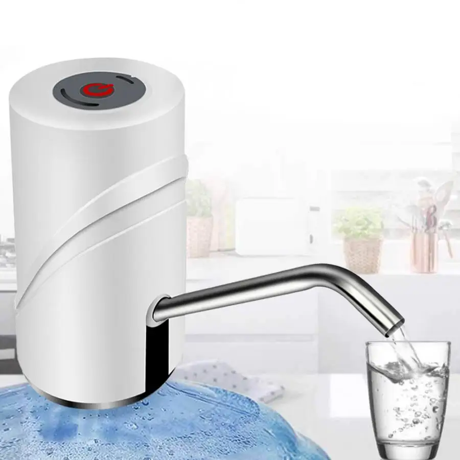 

Kitchen Accessories Water Bottle Pump Noise-free Portable USB Bottle Water Dispenser Electric Wireless Drinking Water Pump