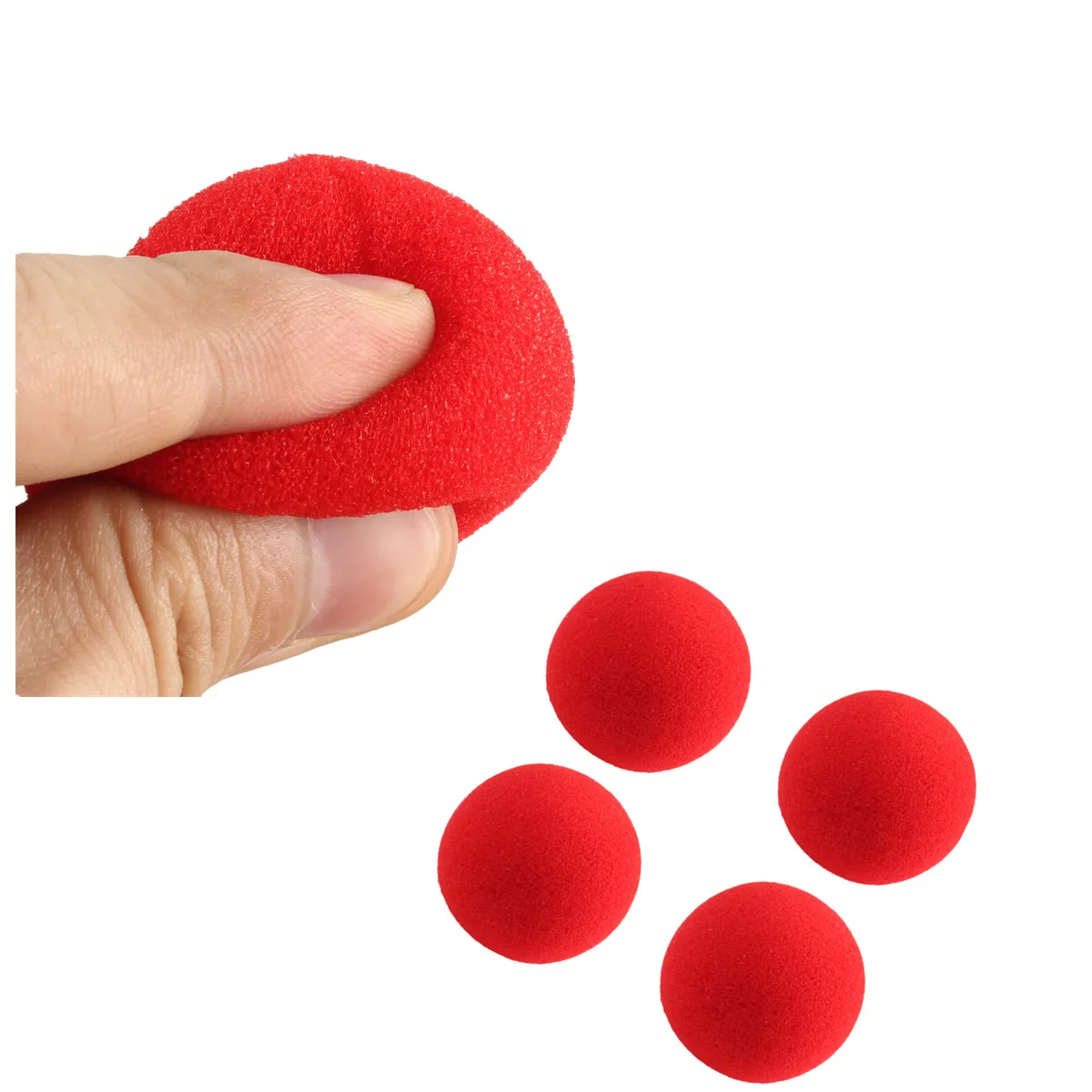 4,5 см большой губки 5/10/30 штук Красный Губка шары смешной реквизит магический реквизит клоунский нос фокусы игрушки
