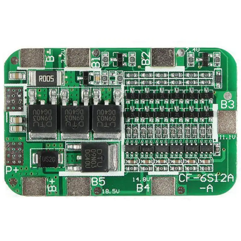 

6S 15A PCB BMS Protection Board For 6 Packs 18650 Li-ion Lithium Battery Cell