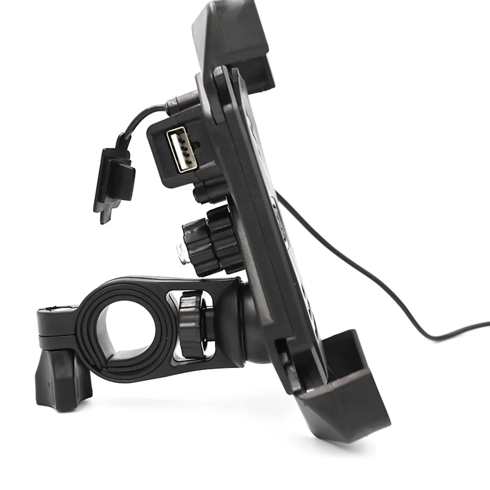 

Mobile phone Bracket Cellphone Nonslip Holder USB Charger Motorcycle Universal Charging Handle Mounted #1127