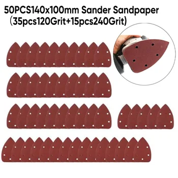 

50pcs/Set Sandpaper 120/240Grits Mouse Detailing Rotary Sanding Discs Sander Pad Accessories