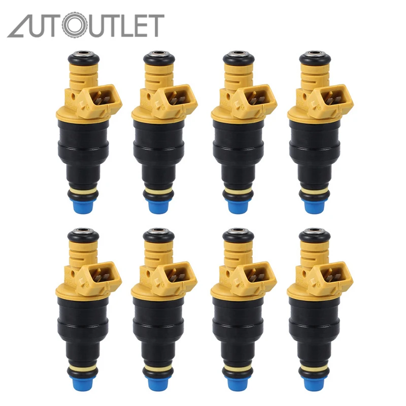Set of 8 Fuel Injectors 0280150943 for Ford 4.6 5.0 5.4 5.8 F150 F250 Replaces