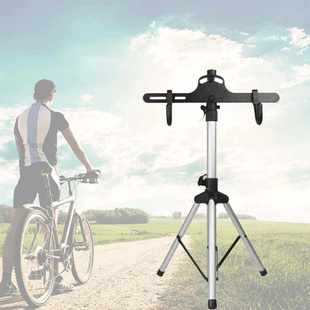 

Folding Telescopic Mountain Bike Maintenance Stand Rack Three Layers Adjustable Repair Mechanic Bike Stand Road Stand Holder