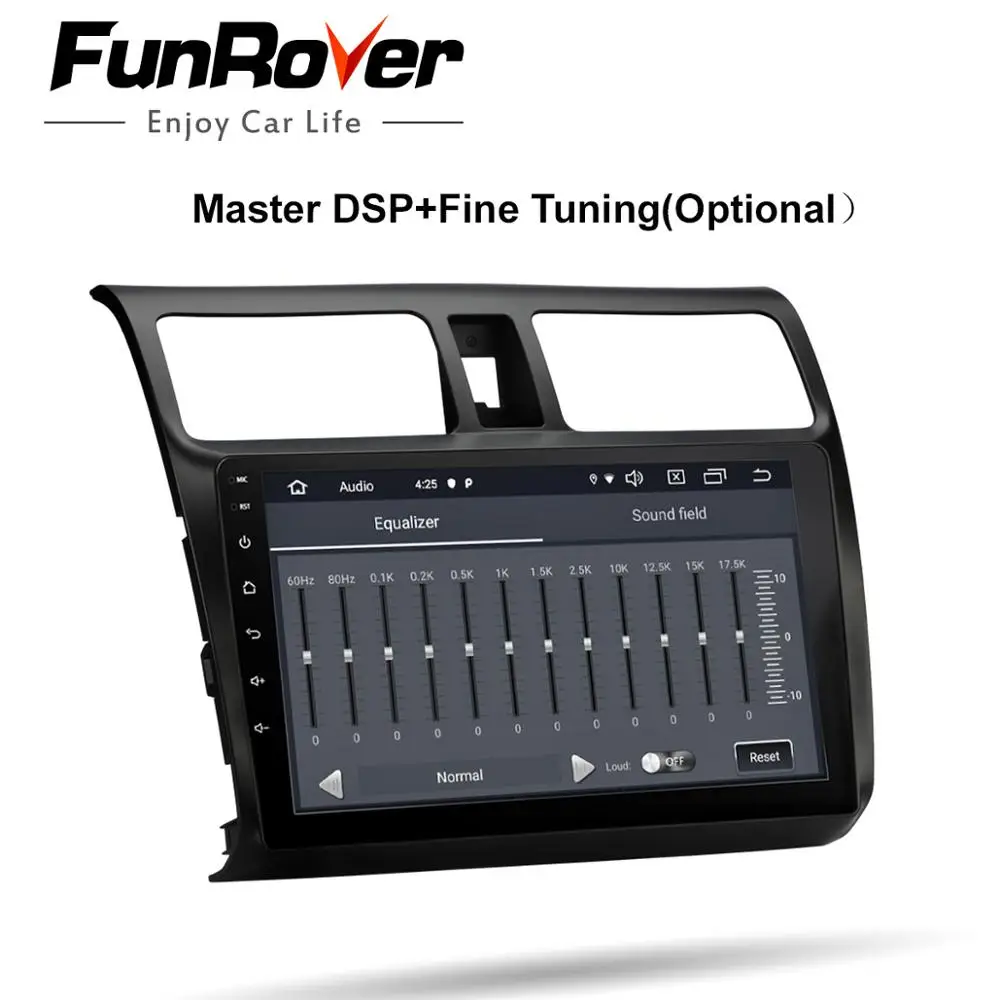 Best FUNROVER 2.5D+IPS android 9.0 car dvd multimedia player For Suzuki Swift 2005-2018 radio gps navigation stereos autoradio RDS BT 3