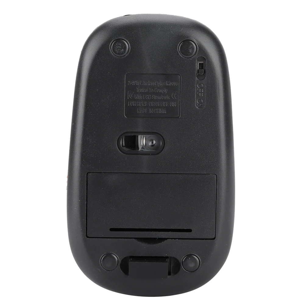 Ультра тонкая 2 4G 1200 точек/дюйм USB Беспроводная мышь эргономичная оптическая