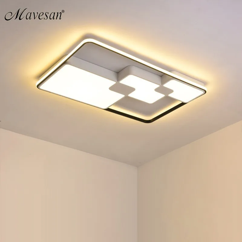 

Modern Acrylic ceiling lamp for living room support 110V and 220V Remote control led surface mount bedroom lamp deckenleuchten
