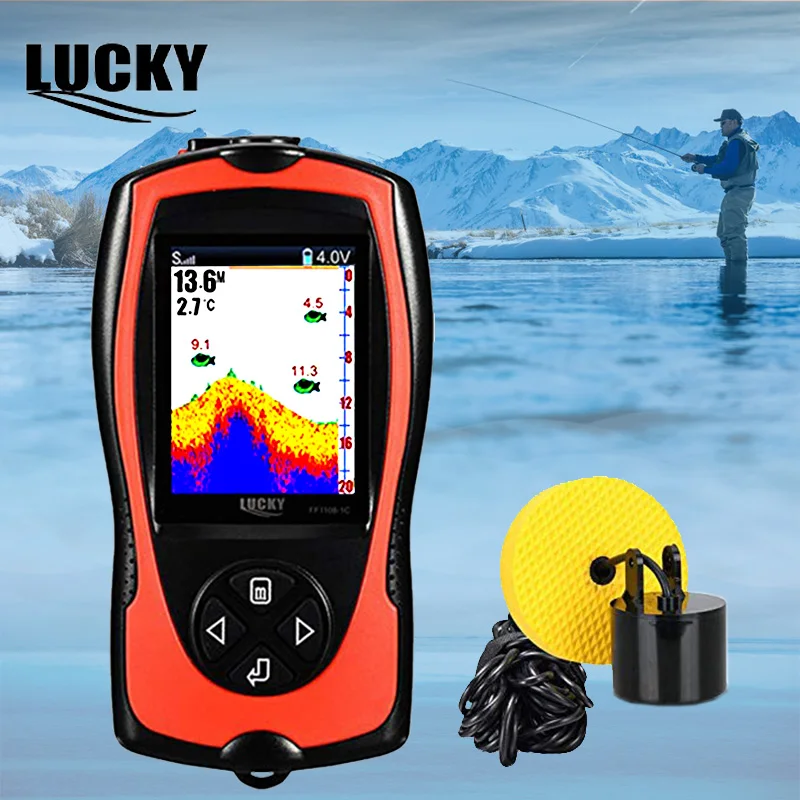 LUCKY Fish Finder Fish Sonar Sensor Echo Sounder for Ice Fishing Alarm