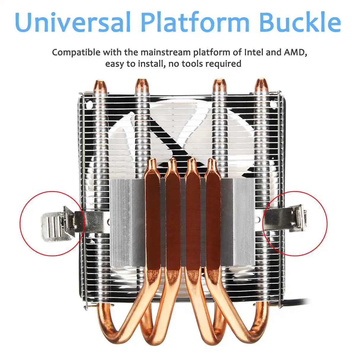 RGB وحدة المعالجة المركزية برودة 4 Heatpipes مع 90 مللي متر 3pin وحدة المعالجة المركزية مروحة تبريد غرفة تبريد ل LGA 775/1150/1151 /1155/1156/1366 ل AMD AM2 +/AM3 +/AM4