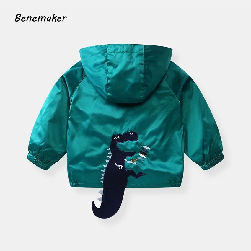 

Benemaker 2019 Spring Dinosaur Jackets For Boys Girls Clothes Children's Coats Kids Windbreaker Baby Autumn Thin Outerwear YJ058