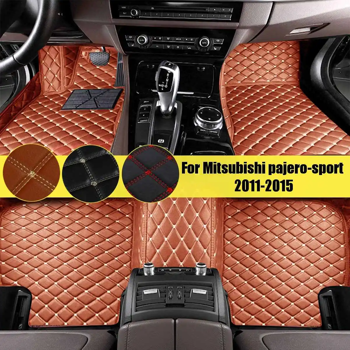 

for mitsubishi outlander xl pajero sport lancer grandis galant asx 2011 2012 2013 2014 2015 Car floor mats floor mats for cars