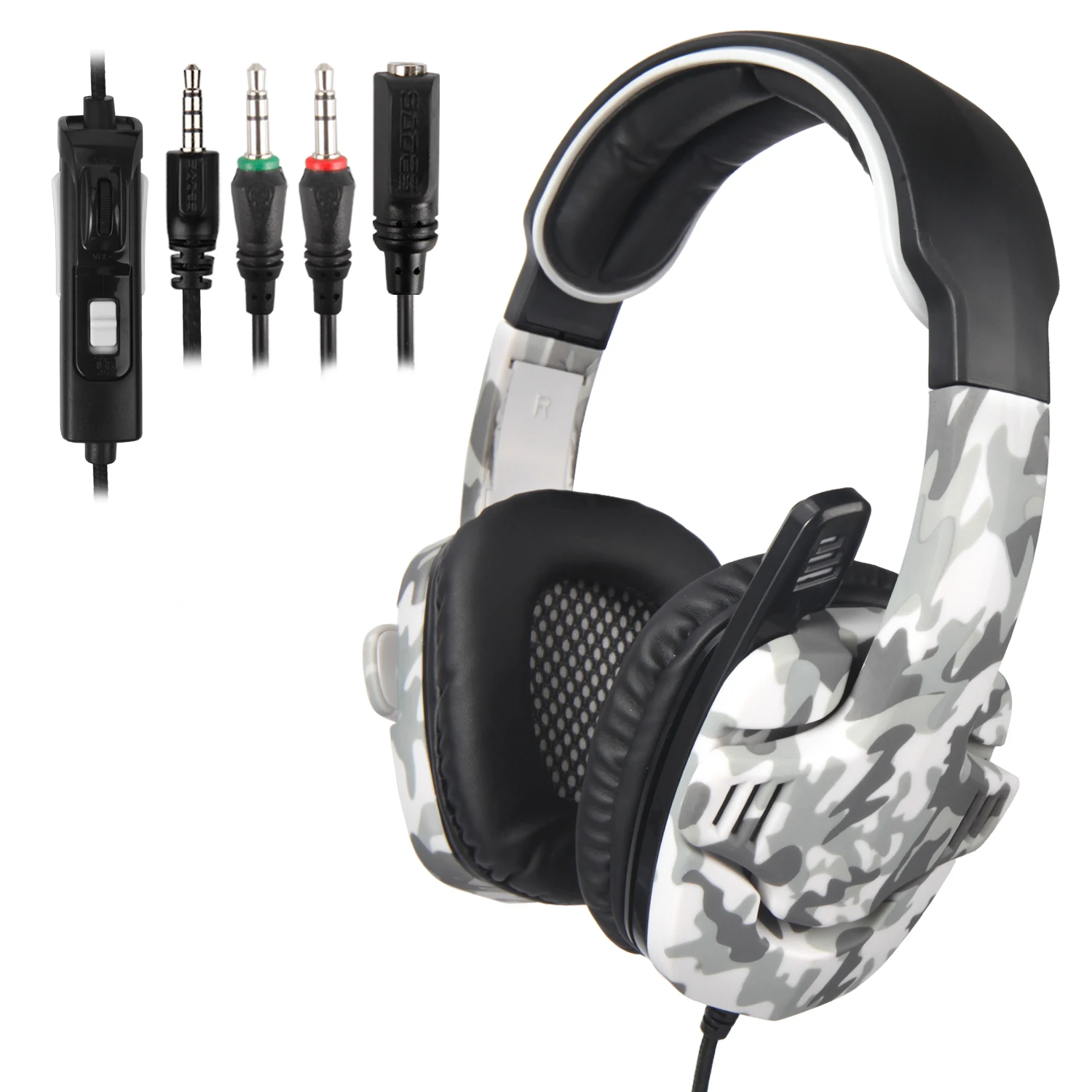 PS4 наушников SA-708GT SADES игровая гарнитура для ПК/ноутбук/Xbox 360 с микрофоном-серый |