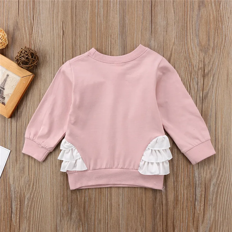 Хлопковый свитшот с длинными рукавами и принтом лебедя для маленьких девочек, повседневный осенний свитер для маленьких девочек, милый пуловер, толстовки