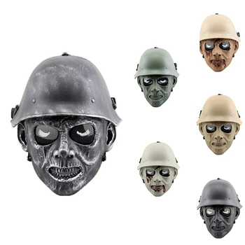 

Outdoor Hunting Cs Wargame Mask Halloween mask Ghost Full Face Skull Bone Airsoft Paintball Mask