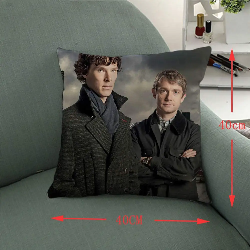 16 &quotШерлок Холмс полный печатных наволочка Обложка Американский сериал Dakimakura