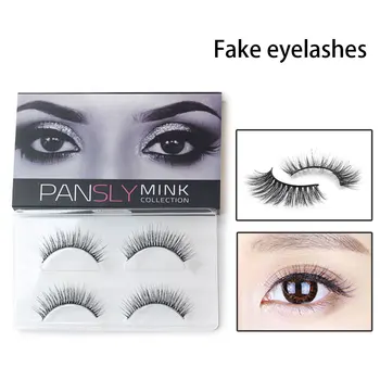 

Make Up 3D Mink False Eyelashes Magnetic Fake Eye Lashes Extension Nature Long 2 Pairs Soft Lashes For Beauty Tool
