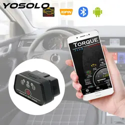 YOSOLO автомобиля считыватель кодов ошибок icar2 OBD2 ELM327 V1.5 Автомобильная сканер для Android Bluetooth адаптер автомобильный инструмент диагностики