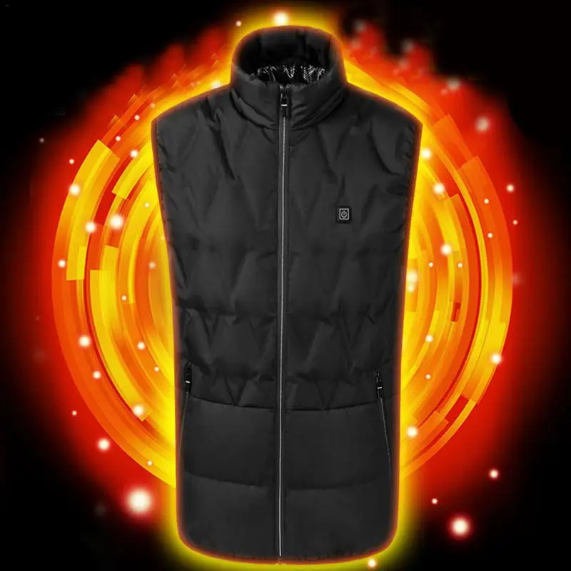 Регулируемая зарядка через usb одежда с подогревом электрическая батарея с подогревом жилет куртка перезаряжаемая жилетка Теплоизоляционный жилет