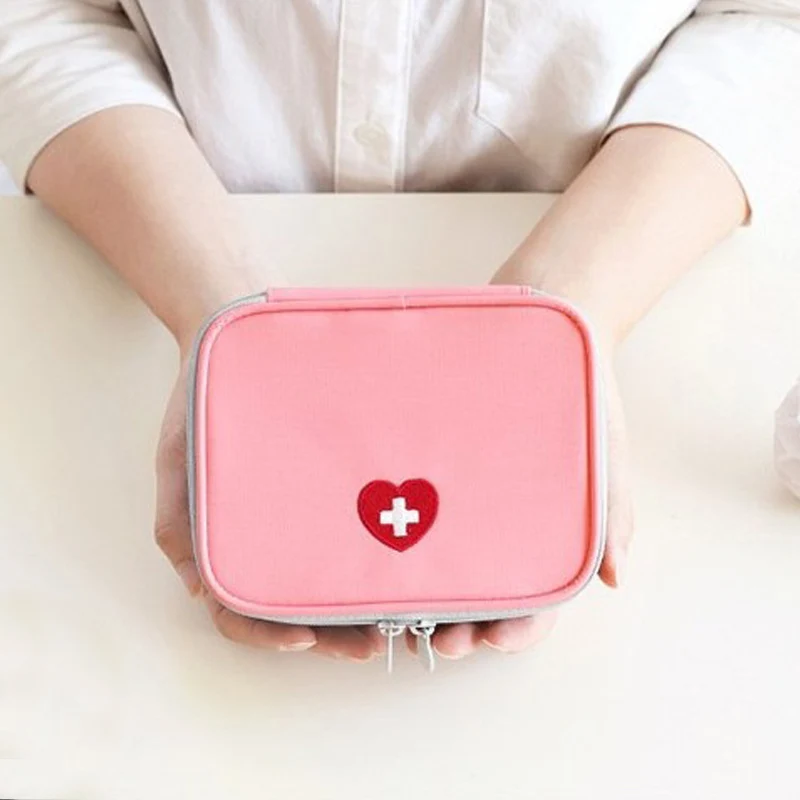 السفر المحمولة الإسعافات الأولية حقيبة صغيرة المنظم مستحضرات التجميل مجوهرات البسيطة في الهواء الطلق الطوارئ عدة تخزين حقائب حقيبة الطب حز...