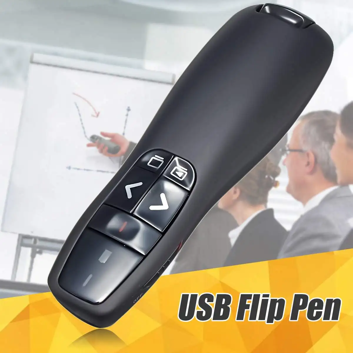 

Universal 2.4GHz RF Wireless USB Presenter Remote Control PPT Pointer Laser Flip Pen Power Point Presentation Pointers Clicker