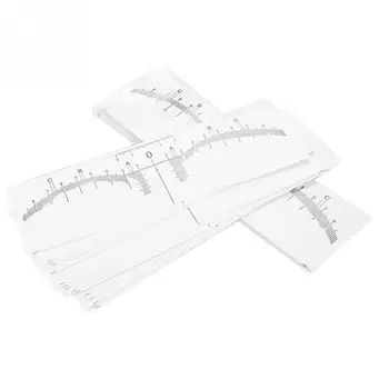 

50pcs Eyebrow Grooming Stencil Ruler Sticker Shaper Ruler Measure Tool Eye Brow Drawing Guide Card Brow Template DIY Makeup