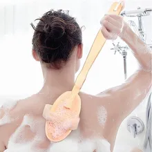 Съемная ванна щётка с деревянной ручкой натуральная щетина отшелушивающая кисть тела Skin Soothing Бомбочки для ванны комплекты Красота здоровья